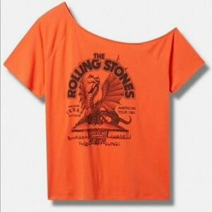 Rolling Stones Torrid off shoulder tee